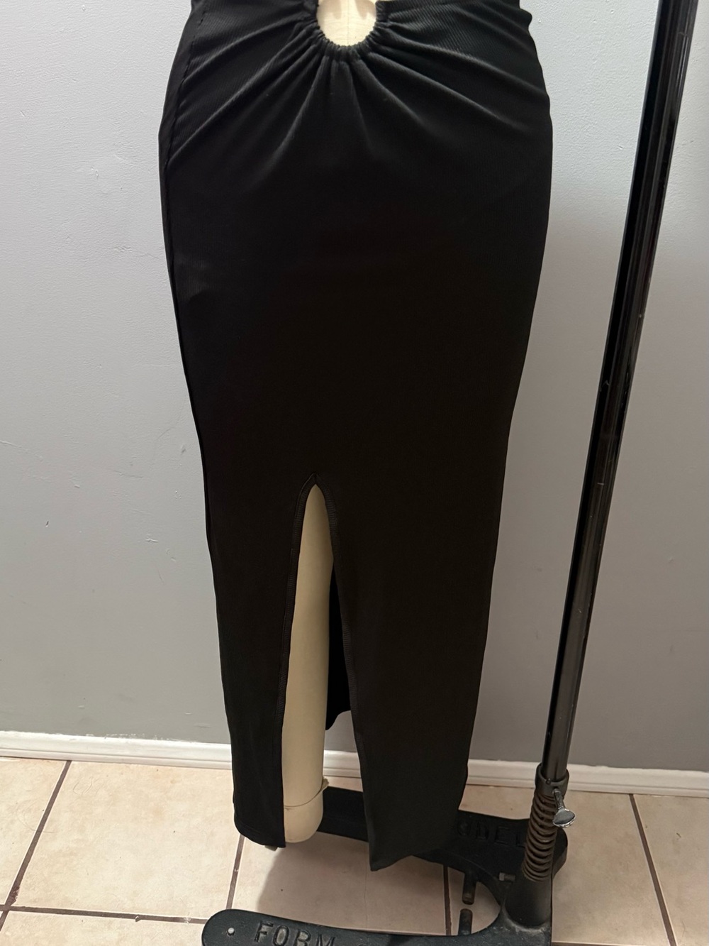 Hello Molly Black Ribbed Skirt - Picture 4 of 7